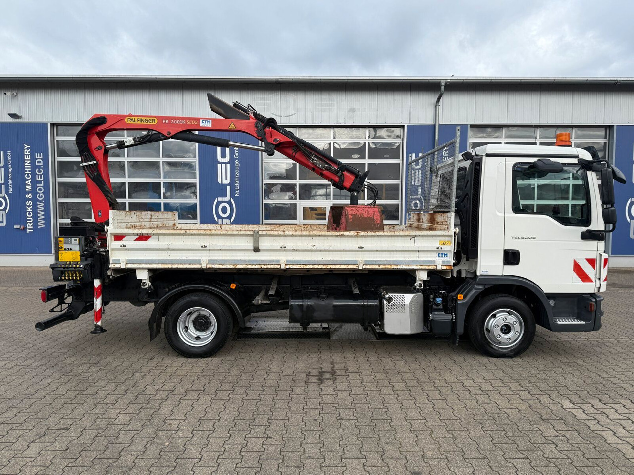 MAN TGL 8.220 4x2 Kipper Kran Palfinger 7.001-K A - Xe cẩu tự hành, Xe ben: hình 2 MAN TGL 8.220 4x2 Kipper Kran Palfinger 7.001-K A - Xe cẩu tự hành, Xe ben: hình 2