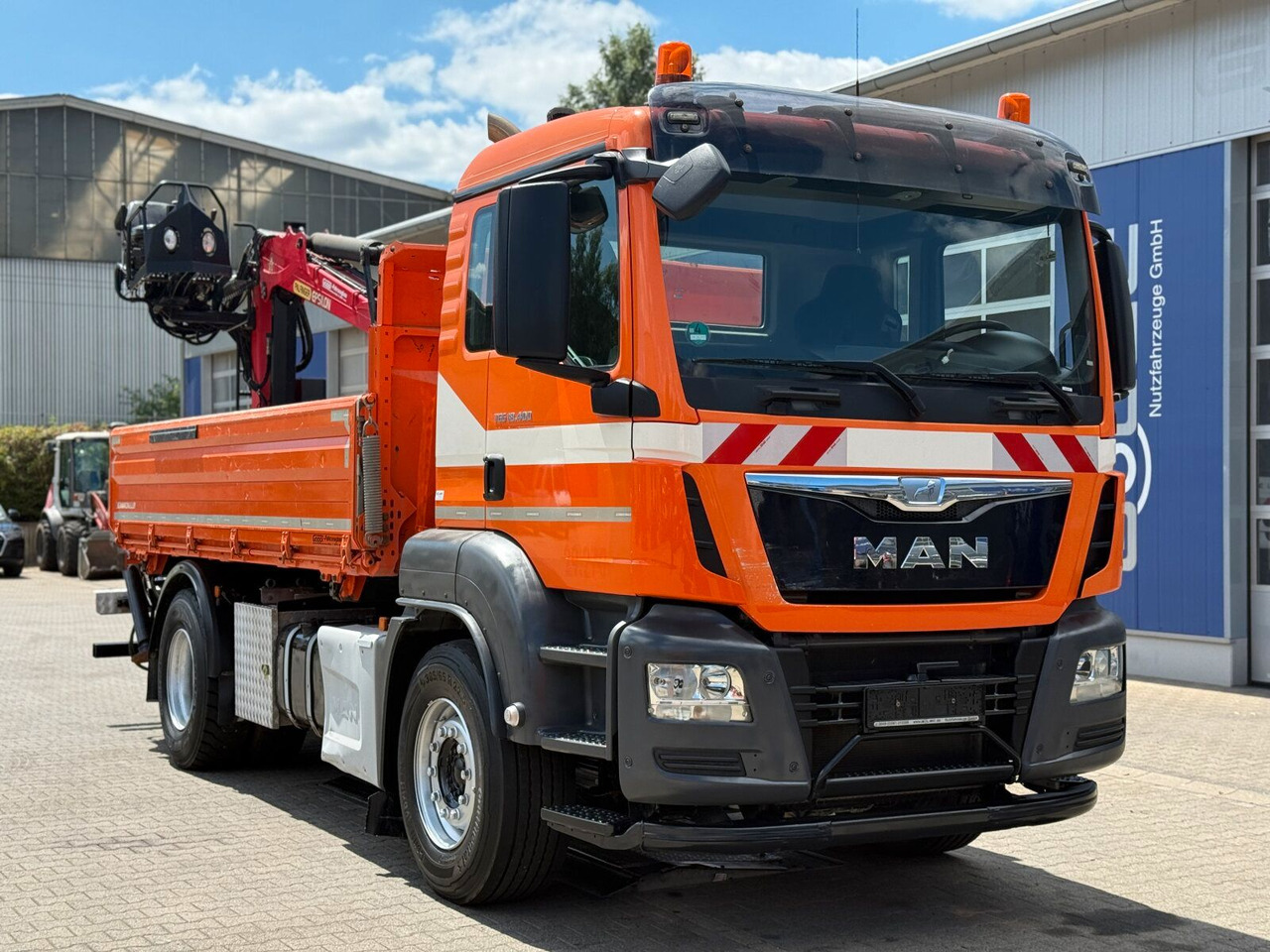 MAN TGS 18.400 4x2 Kipper Bordmatic Kran Palfinger - Xe ben, Xe cẩu tự hành: hình 1 MAN TGS 18.400 4x2 Kipper Bordmatic Kran Palfinger - Xe ben, Xe cẩu tự hành: hình 1