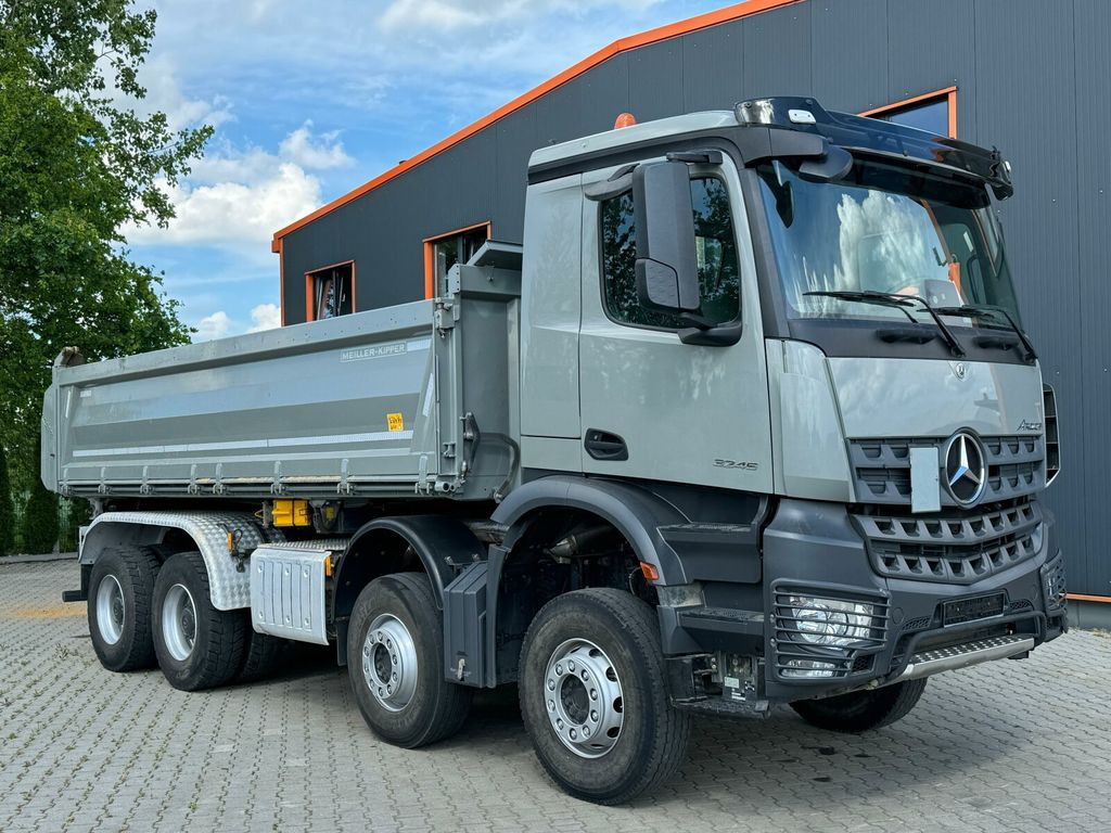 Xe ben Mercedes-Benz AROCS 3245 8x4 Meiller Kipper Bordmatik mit AHK: hình 1