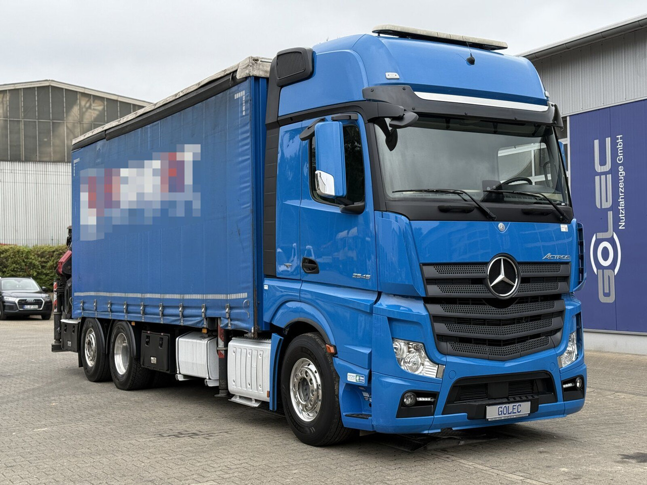 Mercedes-Benz Actros 6x2 Pritsche Kran Palfinger PK34002 + JIB - Xe tải thùng mui bạt, Xe cẩu tự hành: hình 1 Mercedes-Benz Actros 6x2 Pritsche Kran Palfinger PK34002 + JIB - Xe tải thùng mui bạt, Xe cẩu tự hành: hình 1