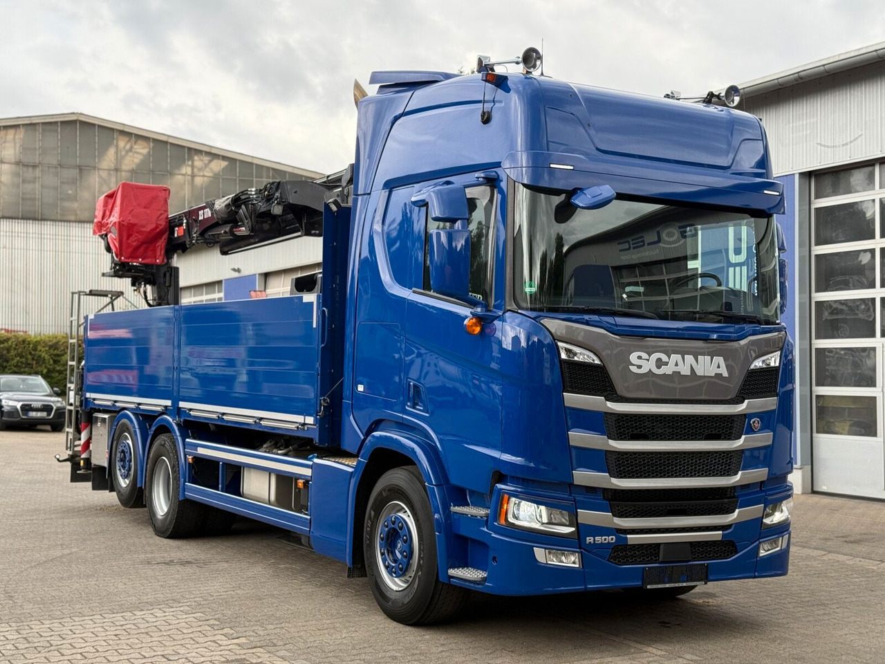 Scania R500 6x2 Pritsche mit Kran HIAB 177K PRO - Xe tải thùng lửng/ Phẳng, Xe cẩu tự hành: hình 1 Scania R500 6x2 Pritsche mit Kran HIAB 177K PRO - Xe tải thùng lửng/ Phẳng, Xe cẩu tự hành: hình 1