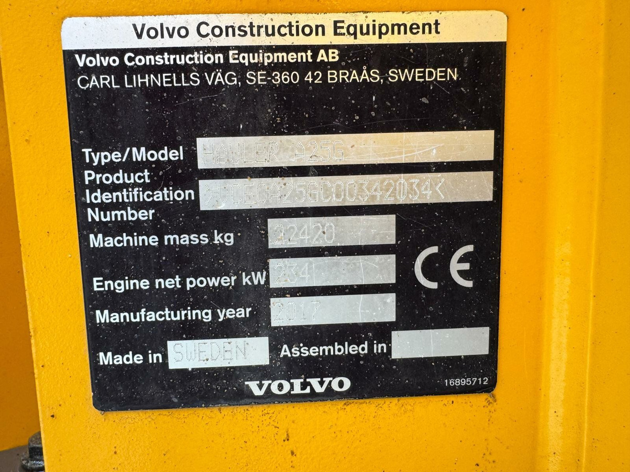 Xe ben đổ có khớp nối Volvo A25G Dumper 22,5 Ton 11.361 Stunden: hình 23
