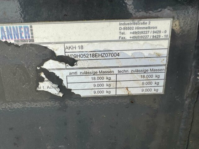 ZANNER AHK 18 Holzanhänger 2 Achse 3350kg - Rơ moóc chở gỗ: hình 2 ZANNER AHK 18 Holzanhänger 2 Achse 3350kg - Rơ moóc chở gỗ: hình 2