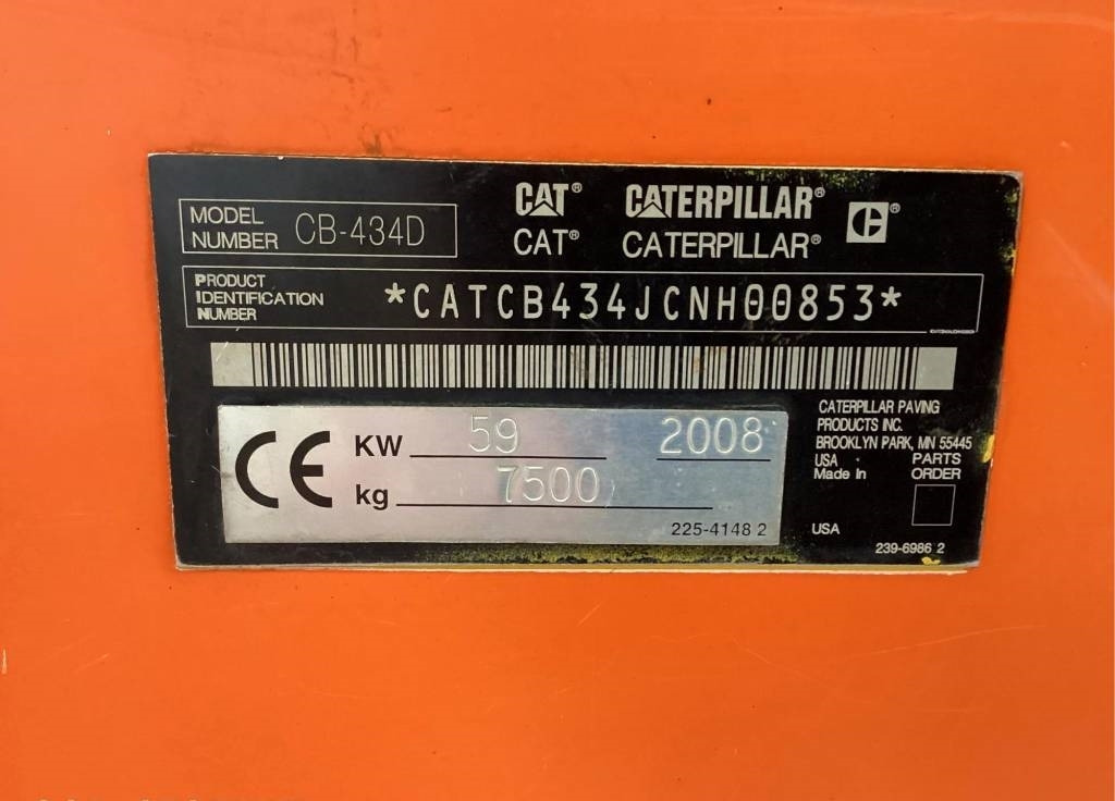 CAT CB 434 D - Máy lăn đường: hình 4 CAT CB 434 D - Máy lăn đường: hình 4