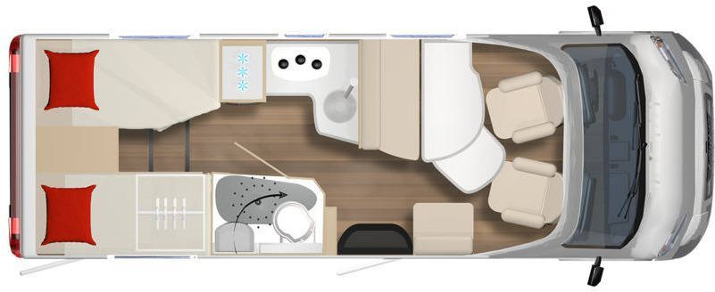 Bürstner B66 690 TD Funktionsdoppelboden - Xe cắm trại bán tích hợp: hình 2 Bürstner B66 690 TD Funktionsdoppelboden - Xe cắm trại bán tích hợp: hình 2