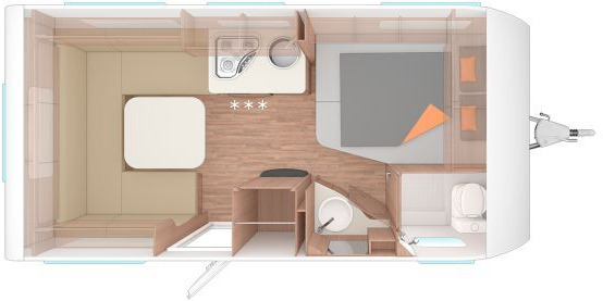 Weinsberg CaraOne 450 FU Elektrische Fußbodenerwärmung - Rơ moóc kiểu caravan: hình 2 Weinsberg CaraOne 450 FU Elektrische Fußbodenerwärmung - Rơ moóc kiểu caravan: hình 2