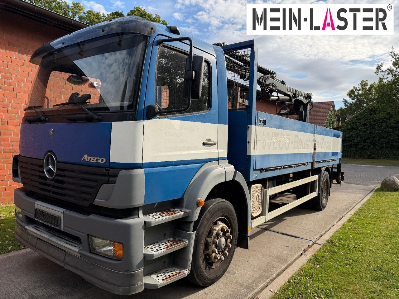 Mercedes-Benz 1823 Atego Atlas 105.2 1.Hand nur 226.000 km - Xe tải thùng lửng/ Phẳng, Xe cẩu tự hành: hình 2 Mercedes-Benz 1823 Atego Atlas 105.2 1.Hand nur 226.000 km - Xe tải thùng lửng/ Phẳng, Xe cẩu tự hành: hình 2