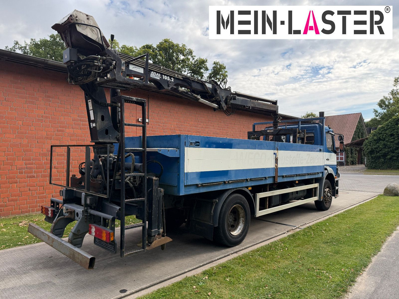 Mercedes-Benz 1823 Atego Atlas 105.2 1.Hand nur 226.000 km - Xe tải thùng lửng/ Phẳng, Xe cẩu tự hành: hình 5 Mercedes-Benz 1823 Atego Atlas 105.2 1.Hand nur 226.000 km - Xe tải thùng lửng/ Phẳng, Xe cẩu tự hành: hình 5