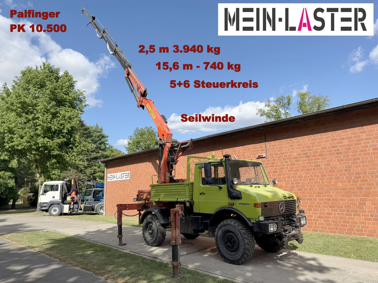 Unimog U 1650 PK 10500 Kran 15 m max. 3,9 t Seilwinde - Xe cẩu tự hành: hình 2 Unimog U 1650 PK 10500 Kran 15 m max. 3,9 t Seilwinde - Xe cẩu tự hành: hình 2