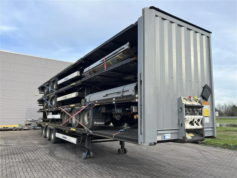 Krone 4x 2015 XL MEGA P400 HUCKEPACK FLAT STACK - Sơ mi rơ moóc hộp kín: hình 1 Krone 4x 2015 XL MEGA P400 HUCKEPACK FLAT STACK - Sơ mi rơ moóc hộp kín: hình 1