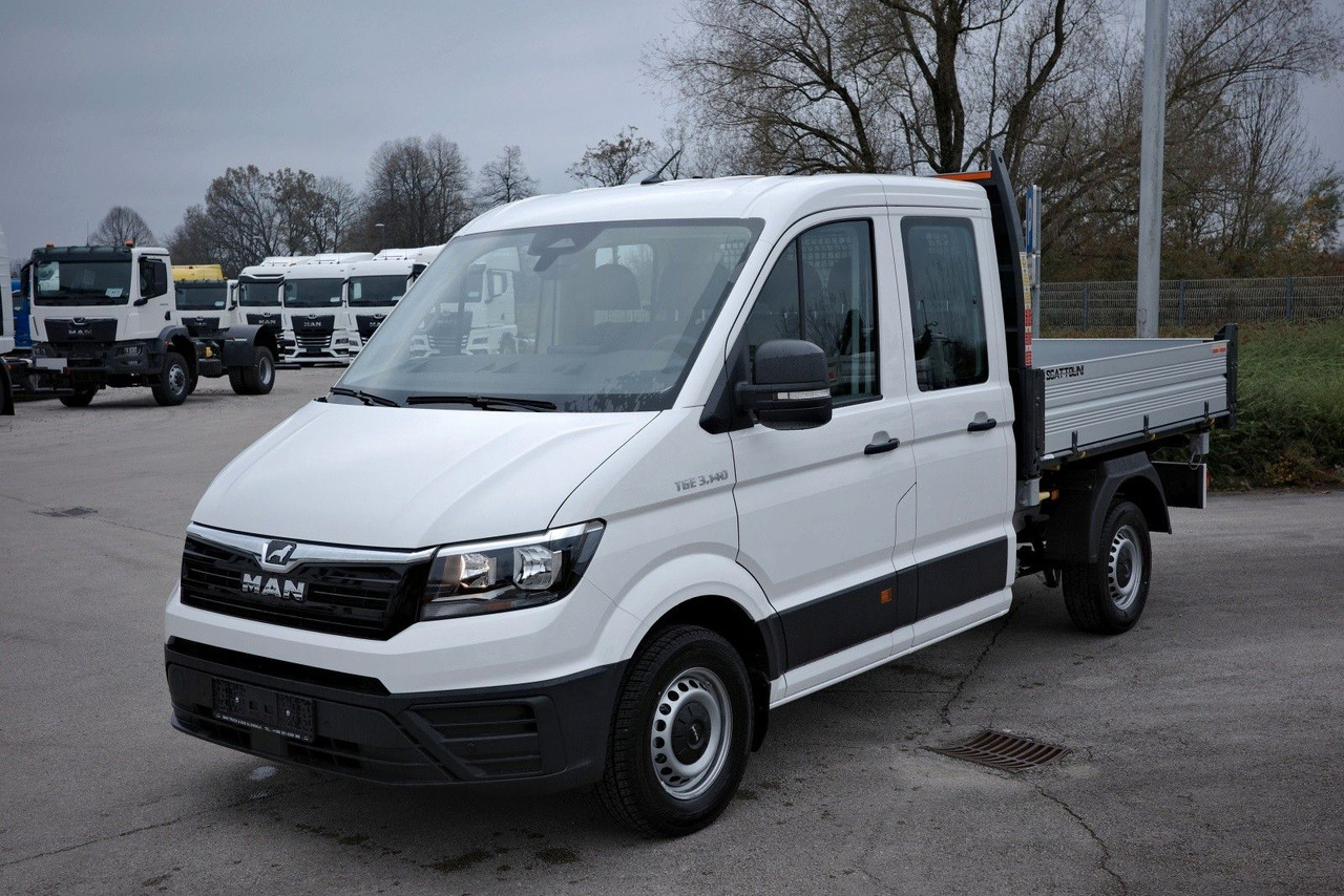 MAN TGE 3.140 L4 DoKa (3+4) 3-Seiten-Kipper + AHK - Xe ben nhỏ, Xe tải van: hình 1 MAN TGE 3.140 L4 DoKa (3+4) 3-Seiten-Kipper + AHK - Xe ben nhỏ, Xe tải van: hình 1