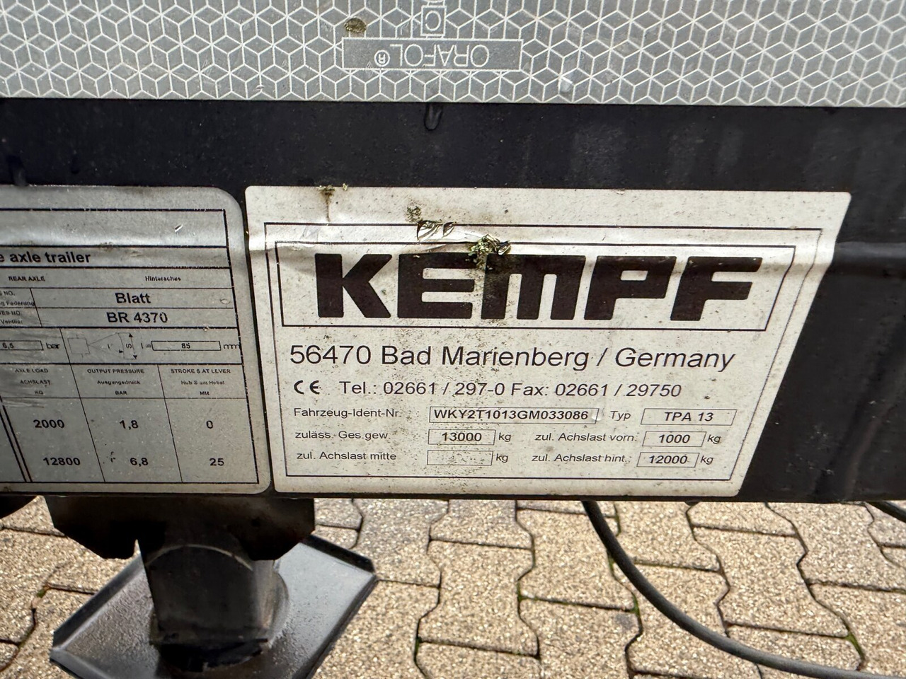 Kempf TPA 13 TPA 13 Anhänger für Absetzcontainer - Rơ moóc thùng chứa: hình 3 Kempf TPA 13 TPA 13 Anhänger für Absetzcontainer - Rơ moóc thùng chứa: hình 3