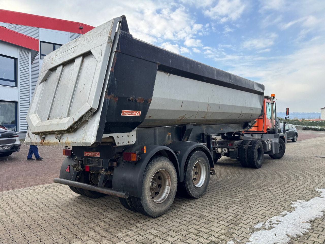 Sơ mi rơ moóc ben Langendorf SKA-HS 18/27 SKA-HS 18/27, Stahlmulde ca. 24m³: hình 7