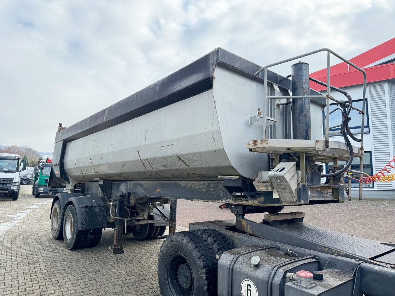 Sơ mi rơ moóc ben Langendorf SKA-HS 18/27 SKA-HS 18/27, Stahlmulde ca. 24m³: hình 8