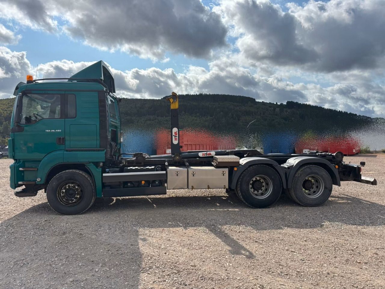 MAN TGS 26.480 6x4/45 BL TGS 26.480 6x4/45 BL, Klima, Intarder, Hyva 20.60 S bis 7 m Container, - Xe tải nâng móc: hình 1 MAN TGS 26.480 6x4/45 BL TGS 26.480 6x4/45 BL, Klima, Intarder, Hyva 20.60 S bis 7 m Container, - Xe tải nâng móc: hình 1