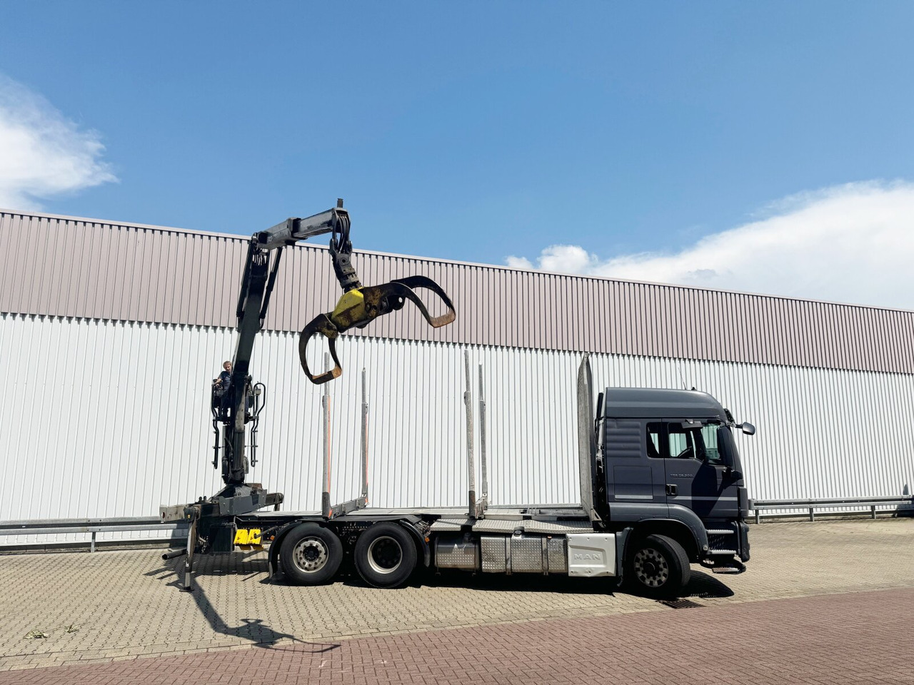 Xe chở gỗ, Xe cẩu tự hành MAN TGS 26.500 6X4H-4 BL TGS 26.500 6X4H-4 BL, PriTarder, HydroDrive, Lenk-/Lift, Heckkran Epsilon M13Z83: hình 13