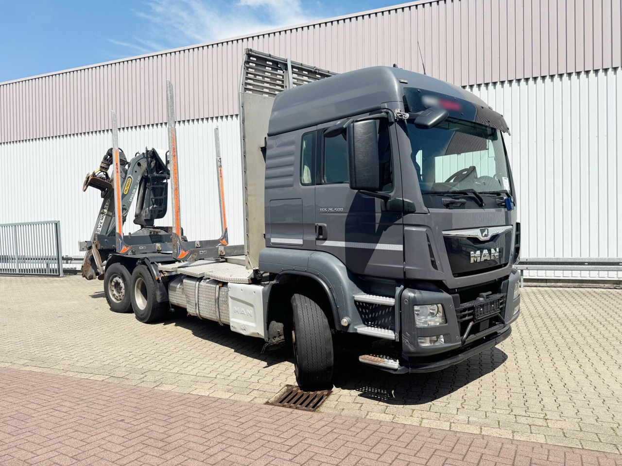 Xe chở gỗ, Xe cẩu tự hành MAN TGS 26.500 6X4H-4 BL TGS 26.500 6X4H-4 BL, PriTarder, HydroDrive, Lenk-/Lift, Heckkran Epsilon M13Z83: hình 7