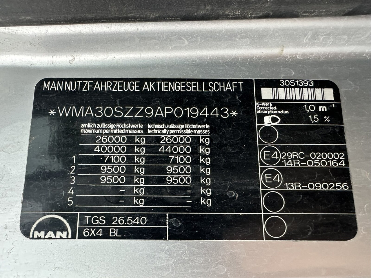 MAN TGS 26.540 6x4 BL TGS 26.540 6x4 BL, Bordmatik, Retarder, Meiller - Xe ben: hình 5 MAN TGS 26.540 6x4 BL TGS 26.540 6x4 BL, Bordmatik, Retarder, Meiller - Xe ben: hình 5