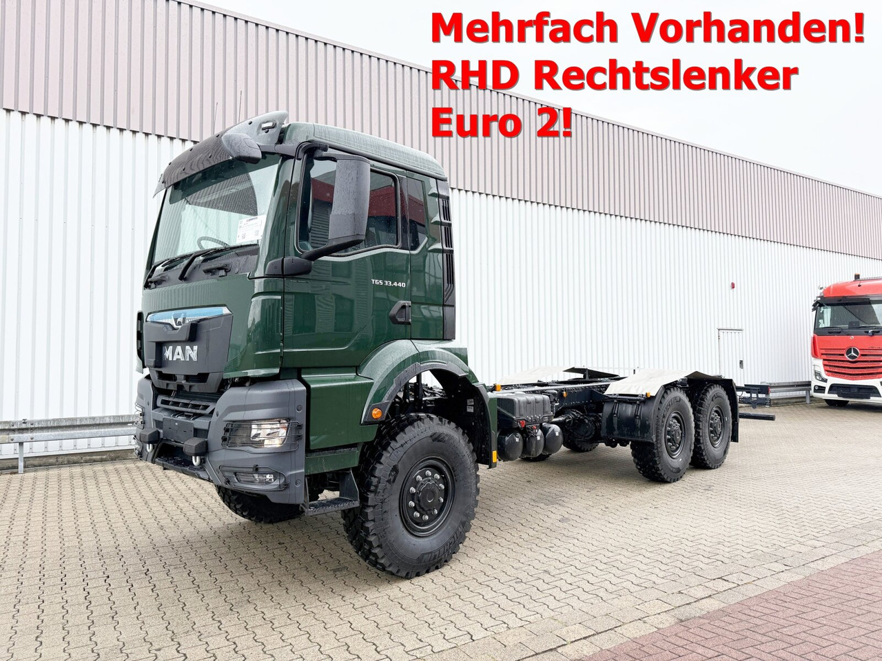 MAN TGS 33.440 6x6 BB CH RHD TGS 33.440 6x6 BB CH RHD, Euro2, Rechtslenker, Einzelbereifung - Xe tải khung gầm: hình 1 MAN TGS 33.440 6x6 BB CH RHD TGS 33.440 6x6 BB CH RHD, Euro2, Rechtslenker, Einzelbereifung - Xe tải khung gầm: hình 1