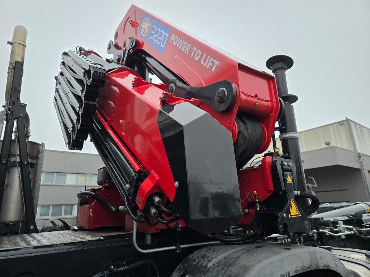 MAN TGS 35.480 8X4 BL TGS 35.480 8X4 BL, Intarder, Kran HMF 3220-K6, 4-fach Abstützung, Funk - Xe tải nâng móc, Xe cẩu tự hành: hình 5 MAN TGS 35.480 8X4 BL TGS 35.480 8X4 BL, Intarder, Kran HMF 3220-K6, 4-fach Abstützung, Funk - Xe tải nâng móc, Xe cẩu tự hành: hình 5