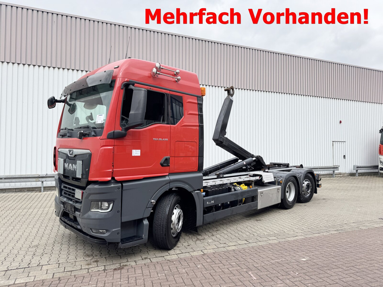 MAN TGX 26.470 6X2-4 BL TGX 26.470 6X2-4 BL, VDL 21-S 6200 Abrollkipper bis 7 m, , Lenk-/Liftachse, XLX-Fahrerhaus, Funk - Xe tải nâng móc: hình 1 MAN TGX 26.470 6X2-4 BL TGX 26.470 6X2-4 BL, VDL 21-S 6200 Abrollkipper bis 7 m, , Lenk-/Liftachse, XLX-Fahrerhaus, Funk - Xe tải nâng móc: hình 1