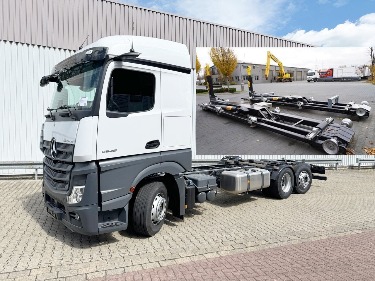 Mercedes-Benz Actros 2548 L 6x2 Actros 2548 L 6x2, Retarder, Lenk-/Liftachse, Navi, MirrorCam, MultimediaCockpit - Xe tải nâng móc: hình 1 Mercedes-Benz Actros 2548 L 6x2 Actros 2548 L 6x2, Retarder, Lenk-/Liftachse, Navi, MirrorCam, MultimediaCockpit - Xe tải nâng móc: hình 1