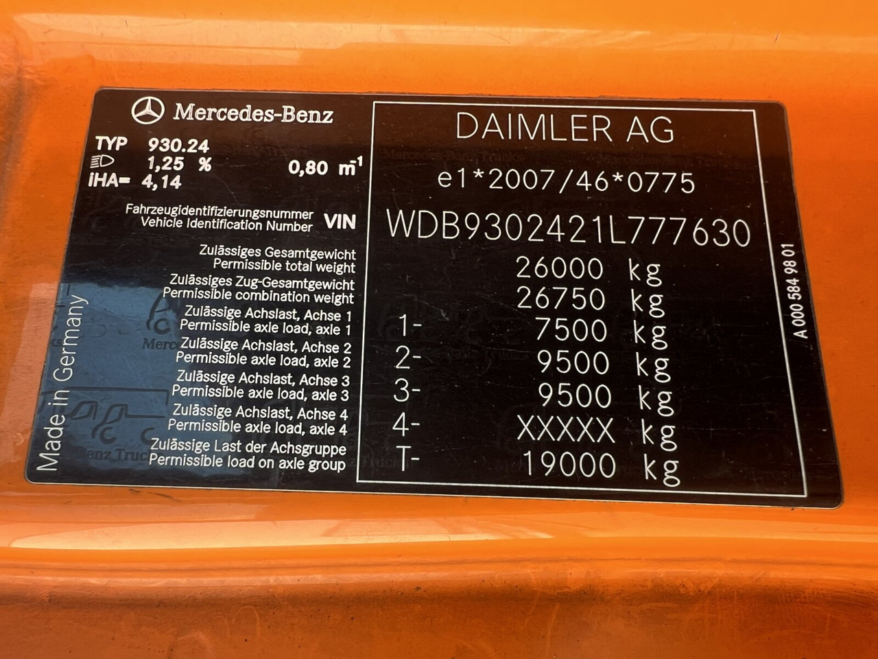 Mercedes-Benz Actros 2641/48 L 6x4 Actros 2641/48 L 6x4, Seilabroller, Haller Lotos, Zöller Schüttung - Xe tải chở rác: hình 3 Mercedes-Benz Actros 2641/48 L 6x4 Actros 2641/48 L 6x4, Seilabroller, Haller Lotos, Zöller Schüttung - Xe tải chở rác: hình 3