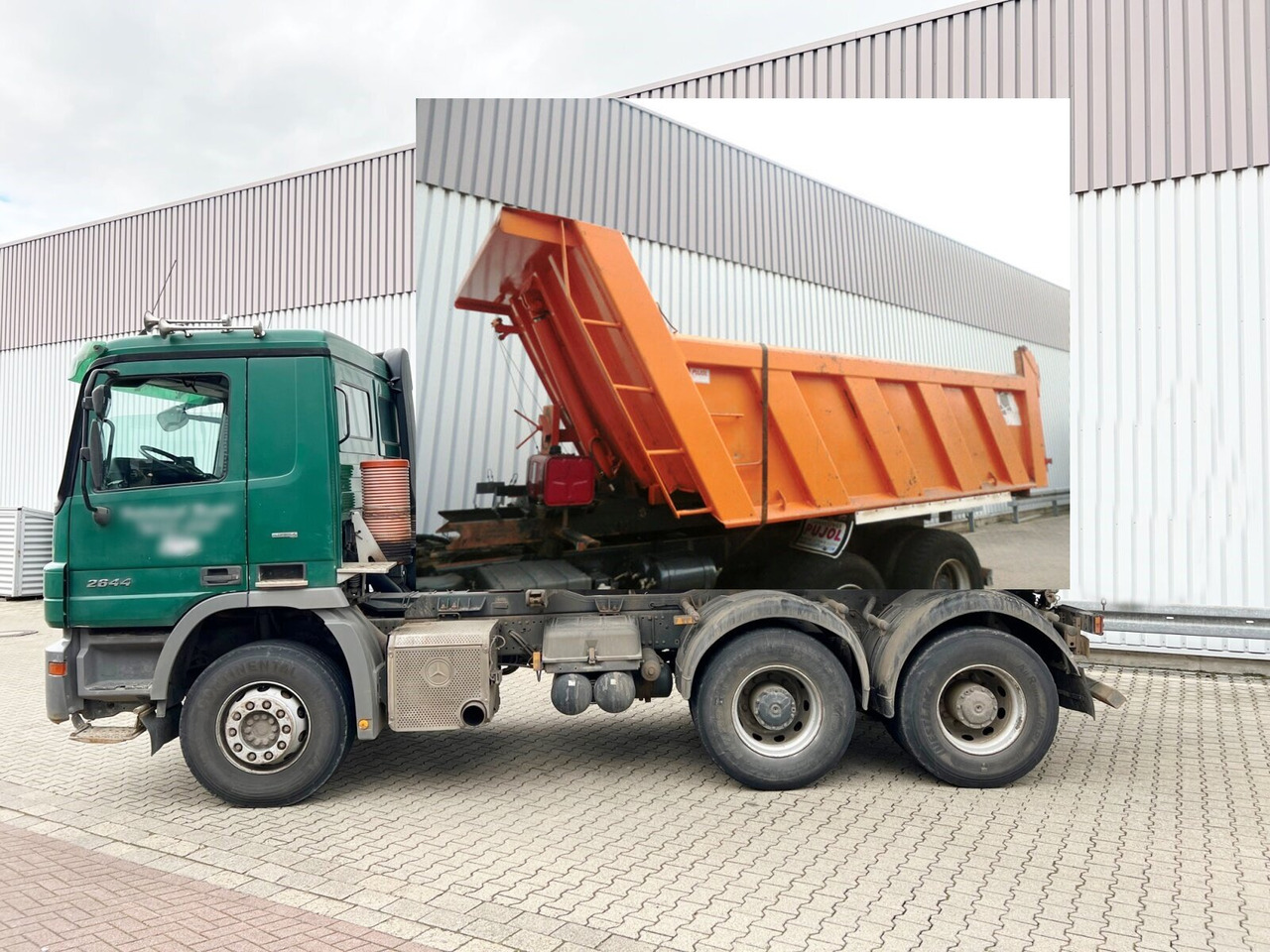 Mercedes-Benz Actros 2644/48 K 6x4 Actros 2644/48 K 6x4, Stahlmulde ca. 14m³ - Xe ben: hình 1 Mercedes-Benz Actros 2644/48 K 6x4 Actros 2644/48 K 6x4, Stahlmulde ca. 14m³ - Xe ben: hình 1