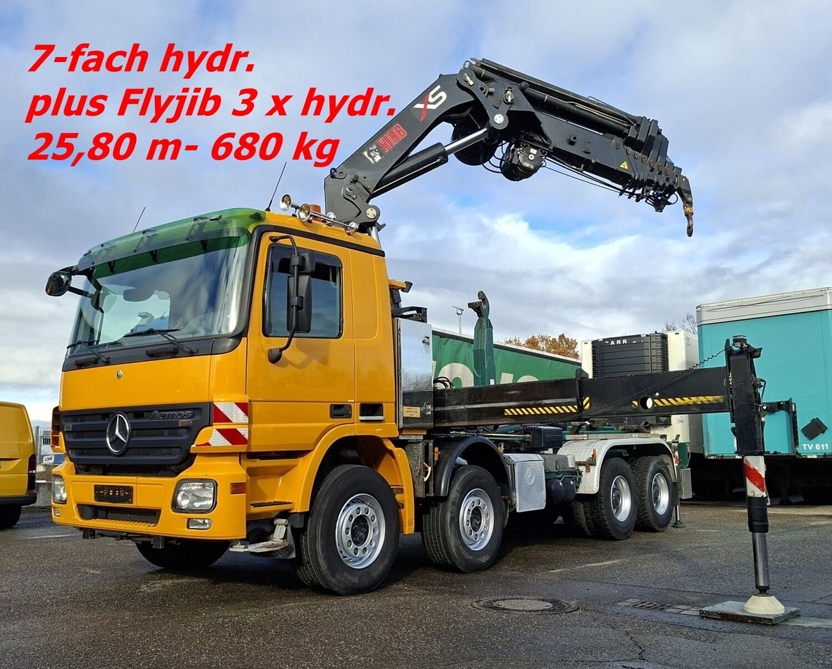 Mercedes-Benz Actros 4146 K 8x4/4 Actros 4146 K 8x4/4, Retarder, Kran Hiab XS 477 E-7 HiPro, Flyjib, Seilwinde, Funk - Xe tải nâng móc, Xe cẩu tự hành: hình 1 Mercedes-Benz Actros 4146 K 8x4/4 Actros 4146 K 8x4/4, Retarder, Kran Hiab XS 477 E-7 HiPro, Flyjib, Seilwinde, Funk - Xe tải nâng móc, Xe cẩu tự hành: hình 1