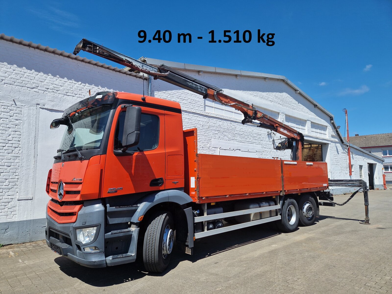 Mercedes-Benz Arocs 2545 L/6x2/4 Arocs 2545 L/6x2/4, Atlas Kran, 145.2-A19 VB, 9,4m-1.51 to, Lenkachse, entlastbar, Retarder, Klima, - Xe cẩu tự hành, Xe tải thùng lửng/ Phẳng: hình 1 Mercedes-Benz Arocs 2545 L/6x2/4 Arocs 2545 L/6x2/4, Atlas Kran, 145.2-A19 VB, 9,4m-1.51 to, Lenkachse, entlastbar, Retarder, Klima, - Xe cẩu tự hành, Xe tải thùng lửng/ Phẳng: hình 1