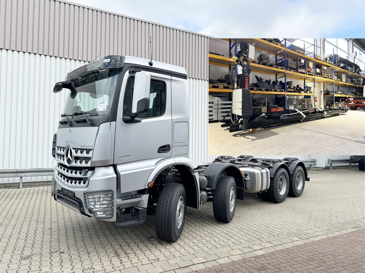 Xe tải nâng móc mới Mercedes-Benz Arocs 4148 K 8x4/4 Arocs 4148 K 8x4/4/45, Turbo-Retarder-Kupplung, Grounder: hình 6