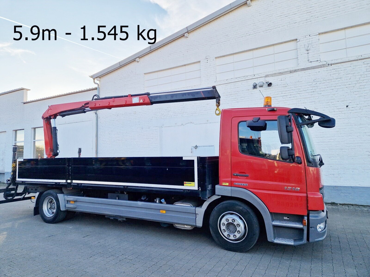 Mercedes-Benz Atego 1218 L 4x2 1218 L 4x2, Fassi Kran F 95A21 5.9m-1.545 kg, - Xe cẩu tự hành: hình 1 Mercedes-Benz Atego 1218 L 4x2 1218 L 4x2, Fassi Kran F 95A21 5.9m-1.545 kg, - Xe cẩu tự hành: hình 1