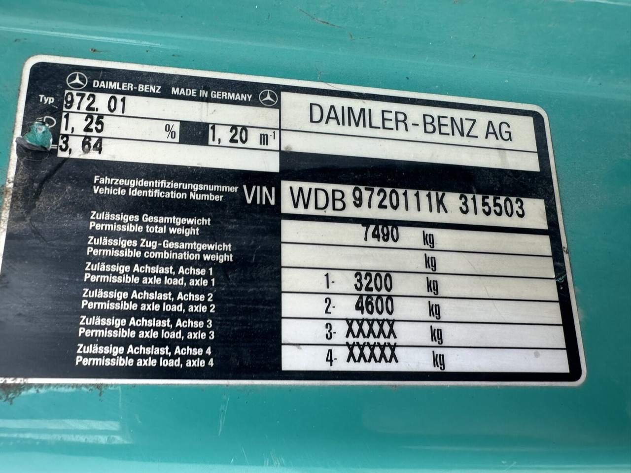 Mercedes-Benz Atego 815 K 4x2 Atego 815 K 4x2, 2x AHK - Xe ben: hình 3 Mercedes-Benz Atego 815 K 4x2 Atego 815 K 4x2, 2x AHK - Xe ben: hình 3