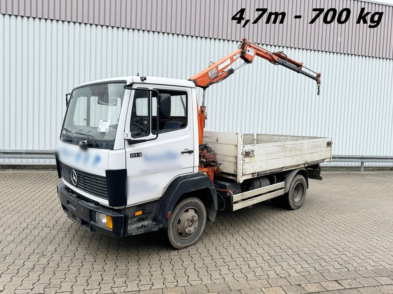 Mercedes-Benz LK 814 4x2 LK 814 4x2, 6-Zylinder, Kran Tirre Euro 35 - Xe cẩu tự hành, Xe tải thùng lửng/ Phẳng: hình 1 Mercedes-Benz LK 814 4x2 LK 814 4x2, 6-Zylinder, Kran Tirre Euro 35 - Xe cẩu tự hành, Xe tải thùng lửng/ Phẳng: hình 1