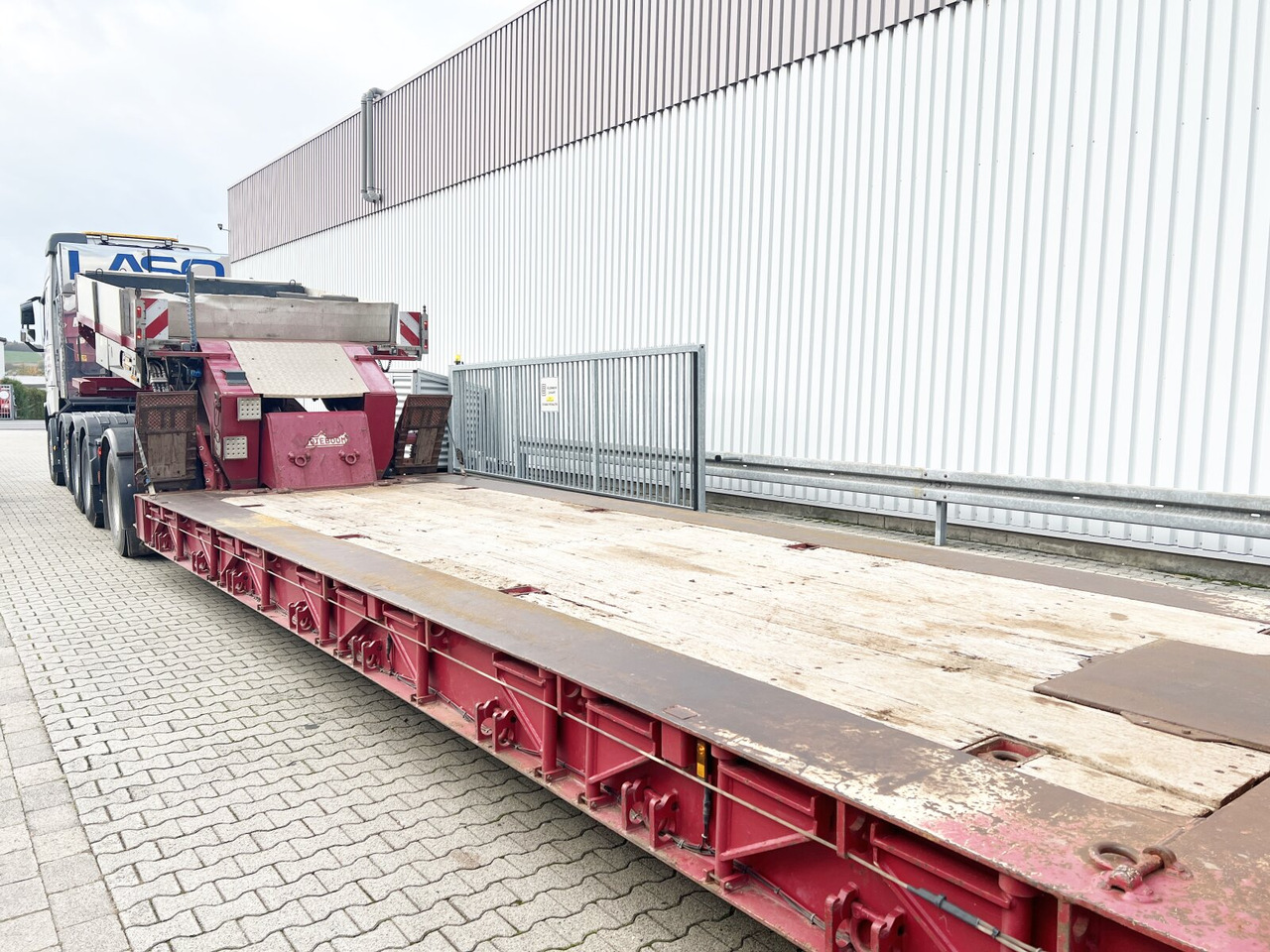 Nooteboom Euro-64-13 Euro-64-13, Jeepdolly, Tiefbett, Verbr. auf 3,2m, hydr. Lenkung - Sơ mi rơ moóc thùng thấp: hình 4 Nooteboom Euro-64-13 Euro-64-13, Jeepdolly, Tiefbett, Verbr. auf 3,2m, hydr. Lenkung - Sơ mi rơ moóc thùng thấp: hình 4