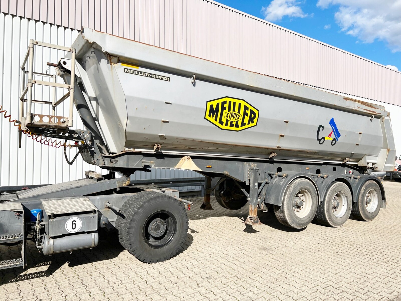 Meiller MHPS 12/27 MHPS 12/27 NOSS2, Stahlmulde ca. 26m³, Liftachse - Sơ mi rơ moóc: hình 4 Meiller MHPS 12/27 MHPS 12/27 NOSS2, Stahlmulde ca. 26m³, Liftachse - Sơ mi rơ moóc: hình 4