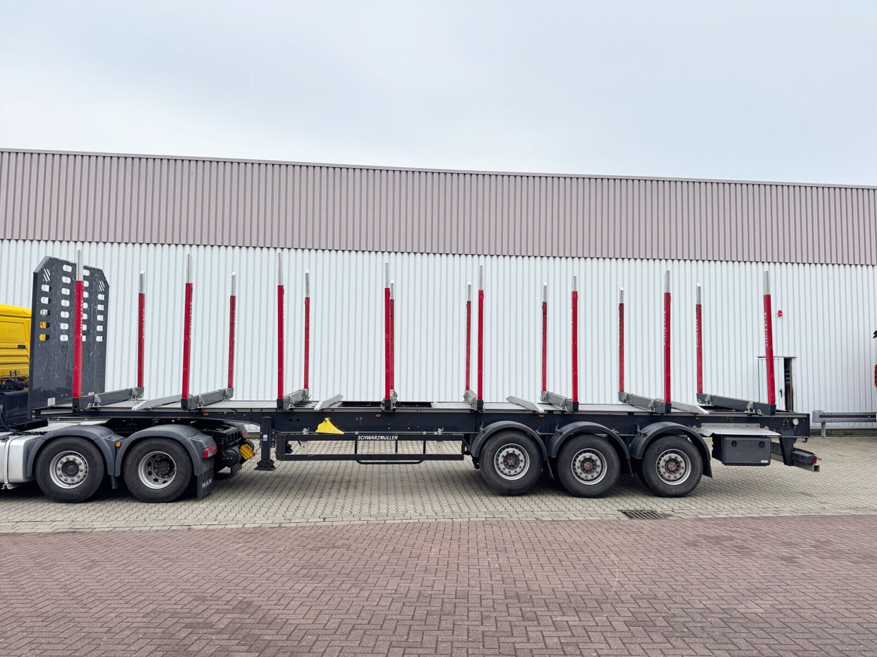 Schwarzmüller 3-Achs Holzauflieger 3-Achs Holzauflieger, Liftachse, MEHRFACH VORHANDEN! - Sơ mi rơ moóc chở gỗ: hình 5 Schwarzmüller 3-Achs Holzauflieger 3-Achs Holzauflieger, Liftachse, MEHRFACH VORHANDEN! - Sơ mi rơ moóc chở gỗ: hình 5