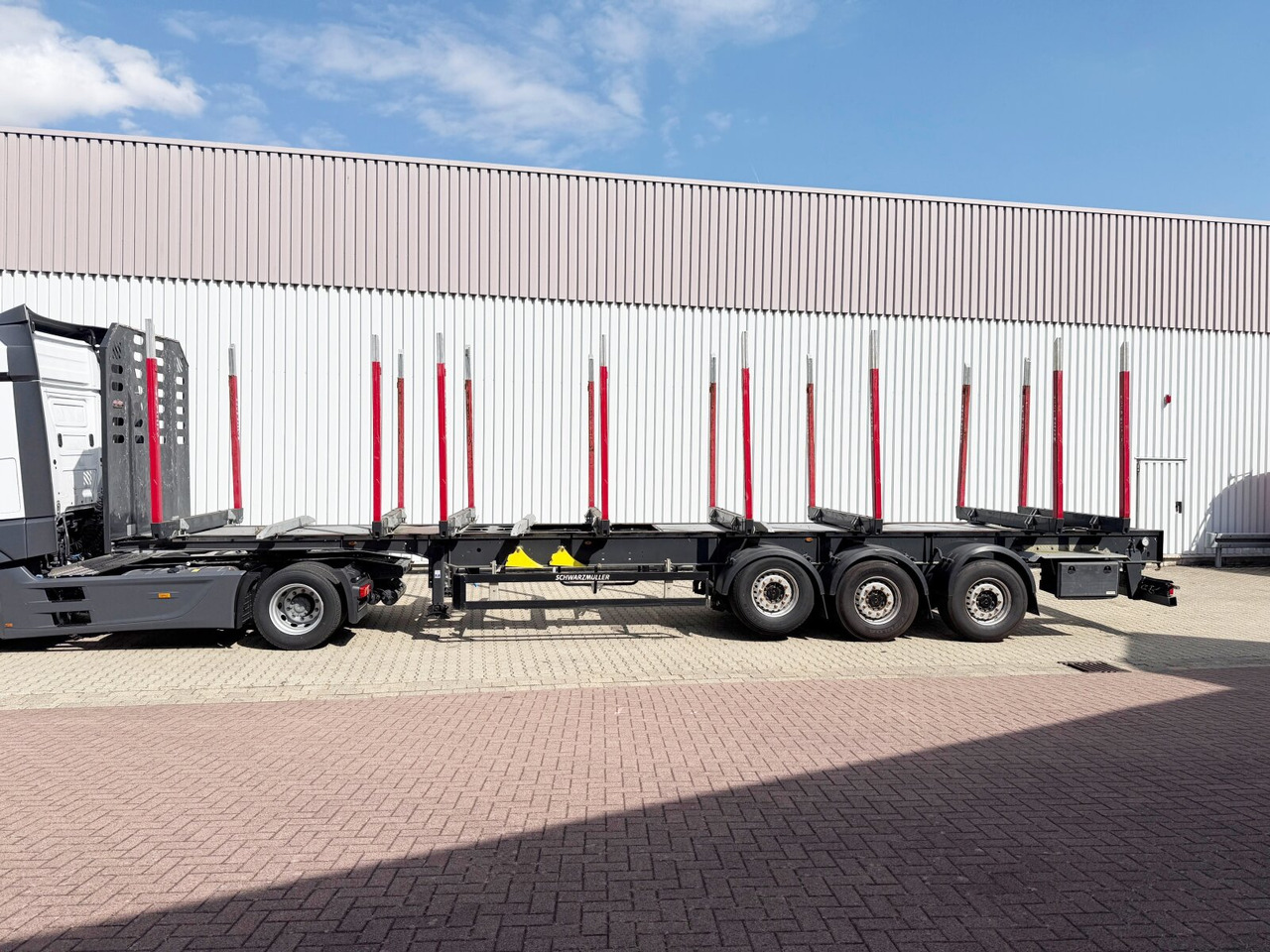 Schwarzmüller 3-Achs Holzauflieger 3-Achs Holzauflieger, Liftachse, MEHRFACH VORHANDEN! - Sơ mi rơ moóc chở gỗ: hình 4 Schwarzmüller 3-Achs Holzauflieger 3-Achs Holzauflieger, Liftachse, MEHRFACH VORHANDEN! - Sơ mi rơ moóc chở gỗ: hình 4