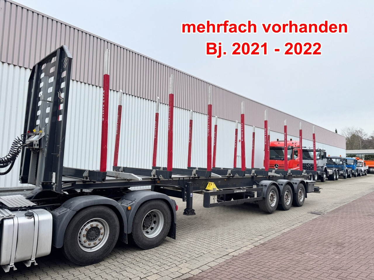 Schwarzmüller 3-Achs Holzauflieger 3-Achs Holzauflieger, Liftachse, MEHRFACH VORHANDEN! - Sơ mi rơ moóc chở gỗ: hình 1 Schwarzmüller 3-Achs Holzauflieger 3-Achs Holzauflieger, Liftachse, MEHRFACH VORHANDEN! - Sơ mi rơ moóc chở gỗ: hình 1