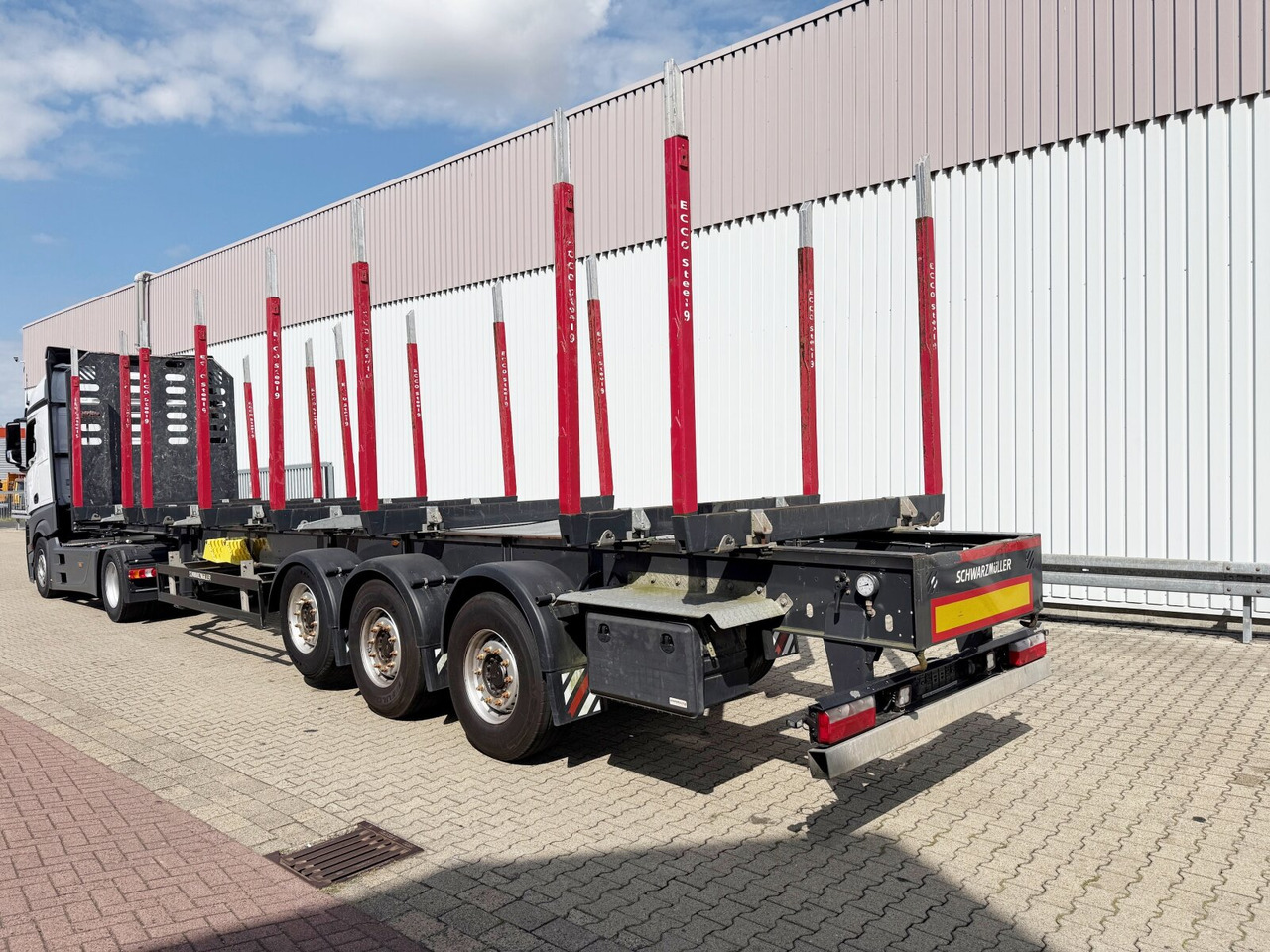 Schwarzmüller 3-Achs Holzauflieger 3-Achs Holzauflieger, Liftachse, MEHRFACH VORHANDEN! - Sơ mi rơ moóc chở gỗ: hình 5 Schwarzmüller 3-Achs Holzauflieger 3-Achs Holzauflieger, Liftachse, MEHRFACH VORHANDEN! - Sơ mi rơ moóc chở gỗ: hình 5