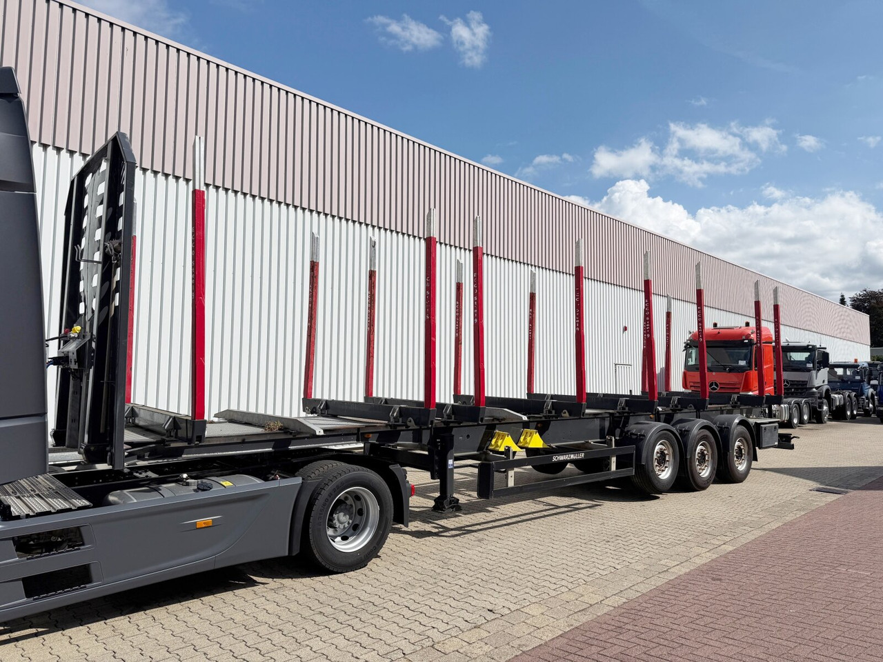 Schwarzmüller 3-Achs Holzauflieger 3-Achs Holzauflieger, Liftachse, MEHRFACH VORHANDEN! - Sơ mi rơ moóc chở gỗ: hình 1 Schwarzmüller 3-Achs Holzauflieger 3-Achs Holzauflieger, Liftachse, MEHRFACH VORHANDEN! - Sơ mi rơ moóc chở gỗ: hình 1