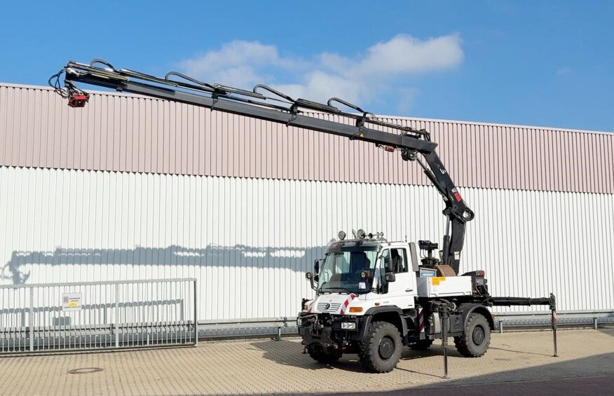 Unimog U400 4x4 U400 4x4, Frontzapfwelle, Heckkran Hiab XS 144-E4 HiDuo, Seilwinde, Funk - Cẩu bánh lốp: hình 1 Unimog U400 4x4 U400 4x4, Frontzapfwelle, Heckkran Hiab XS 144-E4 HiDuo, Seilwinde, Funk - Cẩu bánh lốp: hình 1