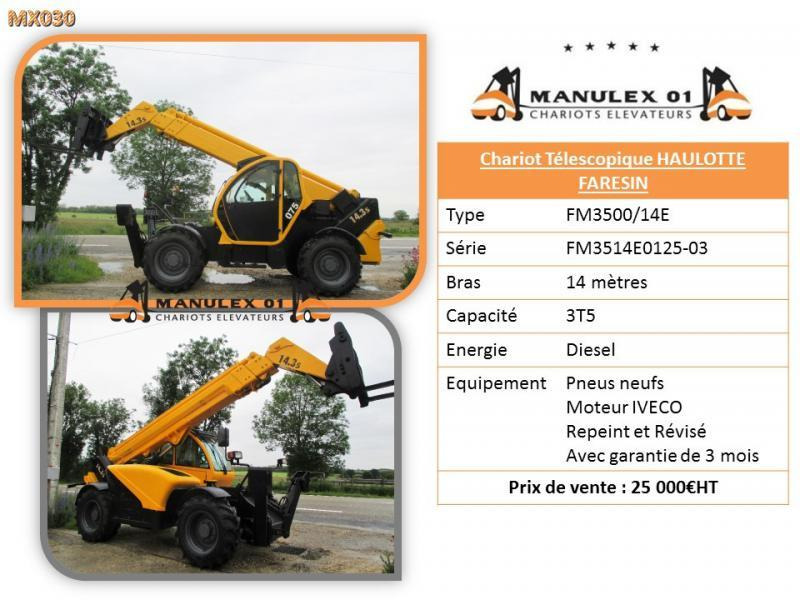 Haulotte FM3500/14E - Xe nâng địa hình gồ ghề: hình 5 Haulotte FM3500/14E - Xe nâng địa hình gồ ghề: hình 5