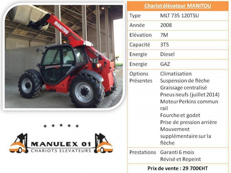 Manitou MLT735 120LSU Turbo - Xe nhấc hình viễn vọng kính: hình 2 Manitou MLT735 120LSU Turbo - Xe nhấc hình viễn vọng kính: hình 2
