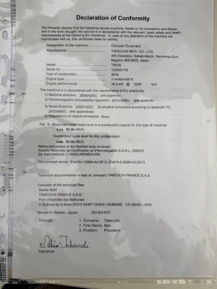 Máy xúc mini mới Takeuchi TB 225 V3: hình 28 Máy xúc mini mới Takeuchi TB 225 V3: hình 28