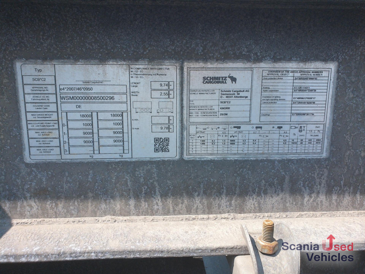 SCHMITZ SCB *C2 Zentral-Achs-Anhänger - Rơ moóc: hình 2 SCHMITZ SCB *C2 Zentral-Achs-Anhänger - Rơ moóc: hình 2
