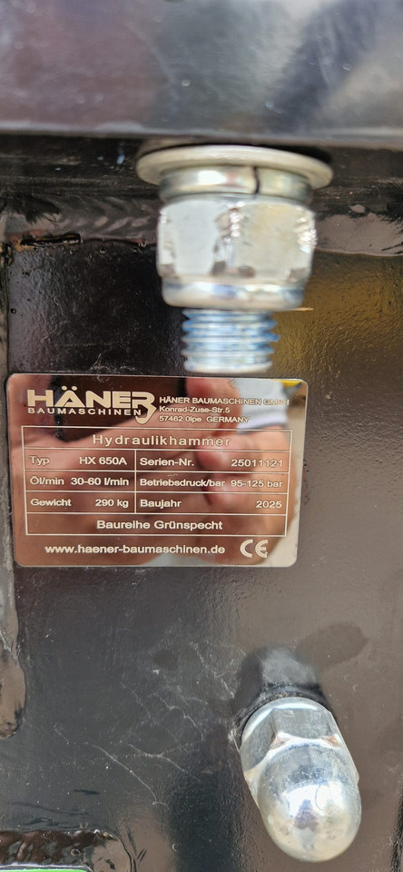 Häner HX650A - Búa thủy lực cho Máy xúc: hình 3 Häner HX650A - Búa thủy lực cho Máy xúc: hình 3