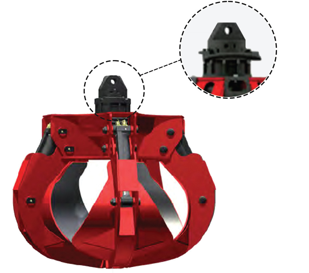 DEMOQ DRH250 - 6P Hydraulic Polyp -grab 450 kg - Nho táo cho Máy móc xây dựng: hình 1 DEMOQ DRH250 - 6P Hydraulic Polyp -grab 450 kg - Nho táo cho Máy móc xây dựng: hình 1