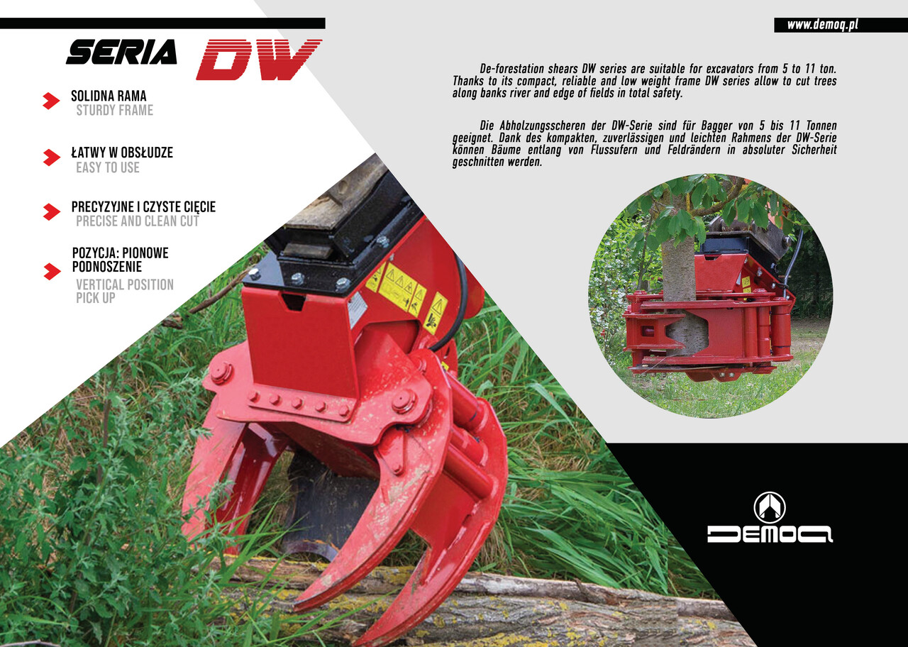DEMOQ DW250 F De-forestation shear 250 kg - Nho táo cho Máy móc xây dựng: hình 2 DEMOQ DW250 F De-forestation shear 250 kg - Nho táo cho Máy móc xây dựng: hình 2