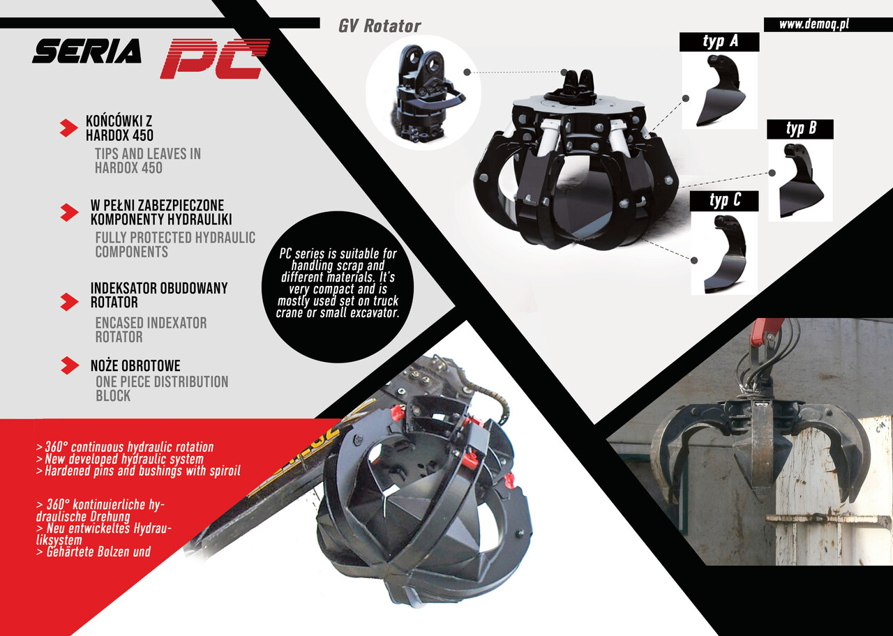 DEMOQ PC330 Hydraulic Polyp -grab - Nho táo cho Máy móc xây dựng: hình 3 DEMOQ PC330 Hydraulic Polyp -grab - Nho táo cho Máy móc xây dựng: hình 3